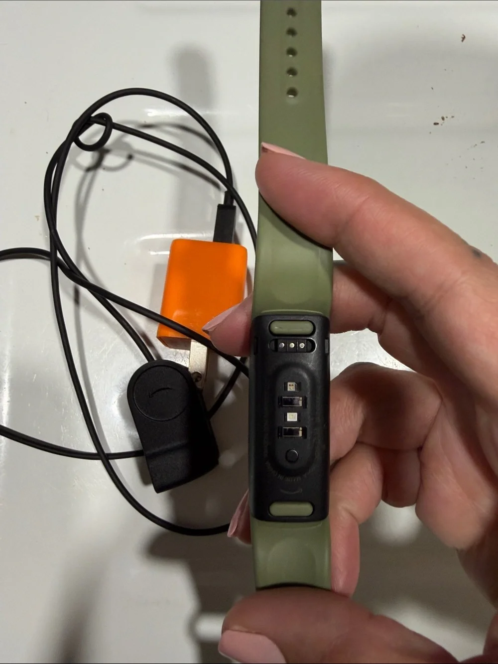 Amazon Halo Olive Green Fitness Tracker Smart Band